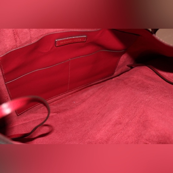 Michael Kors Red Tote Bag - Picture 3 of 5